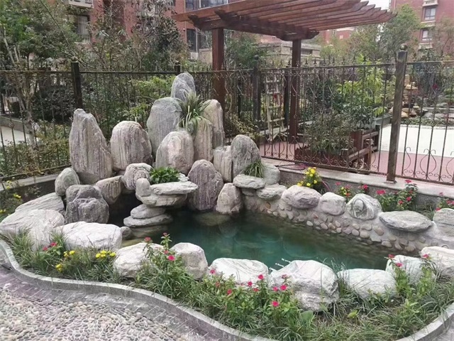 莱芜家庭庭院水景设计